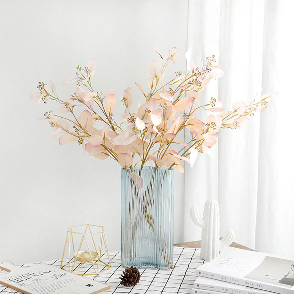Photography Artificial Lighting - 1Pcs Artificial Eucalyptus Leaf Light Pink