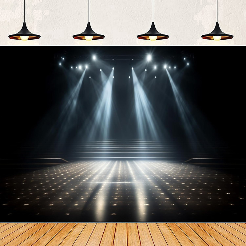 Lighting Effect In Photography - Photography Backdrop Navy Blue Spotlight Dance