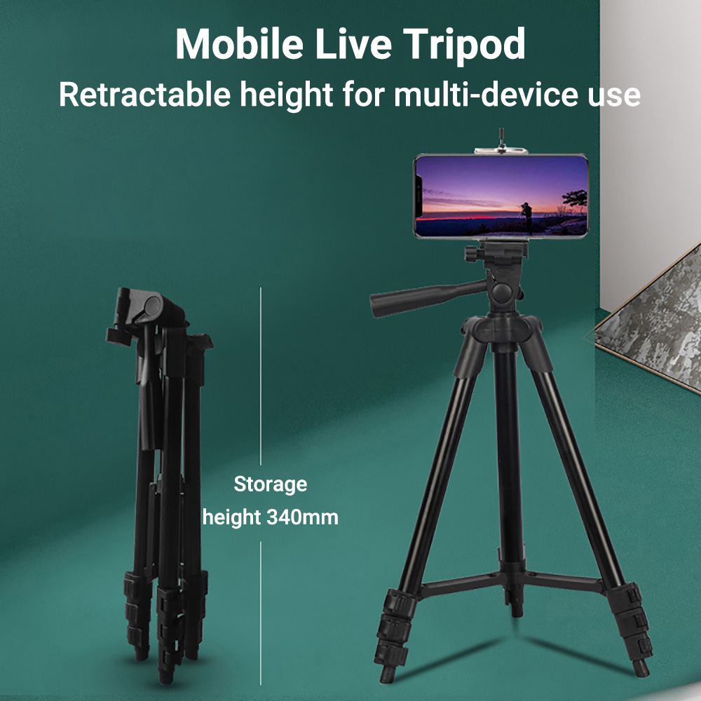 Lighting In Photography For Beginners - Adjustable Aluminum Tripod Stand Foldable Camera