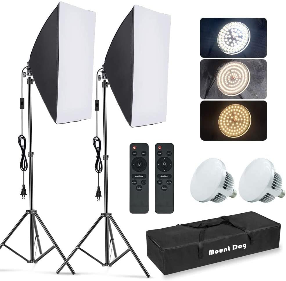 Photography Lighting For Products - Photography Softbox Lighting Kit, 2-Pack 19.7