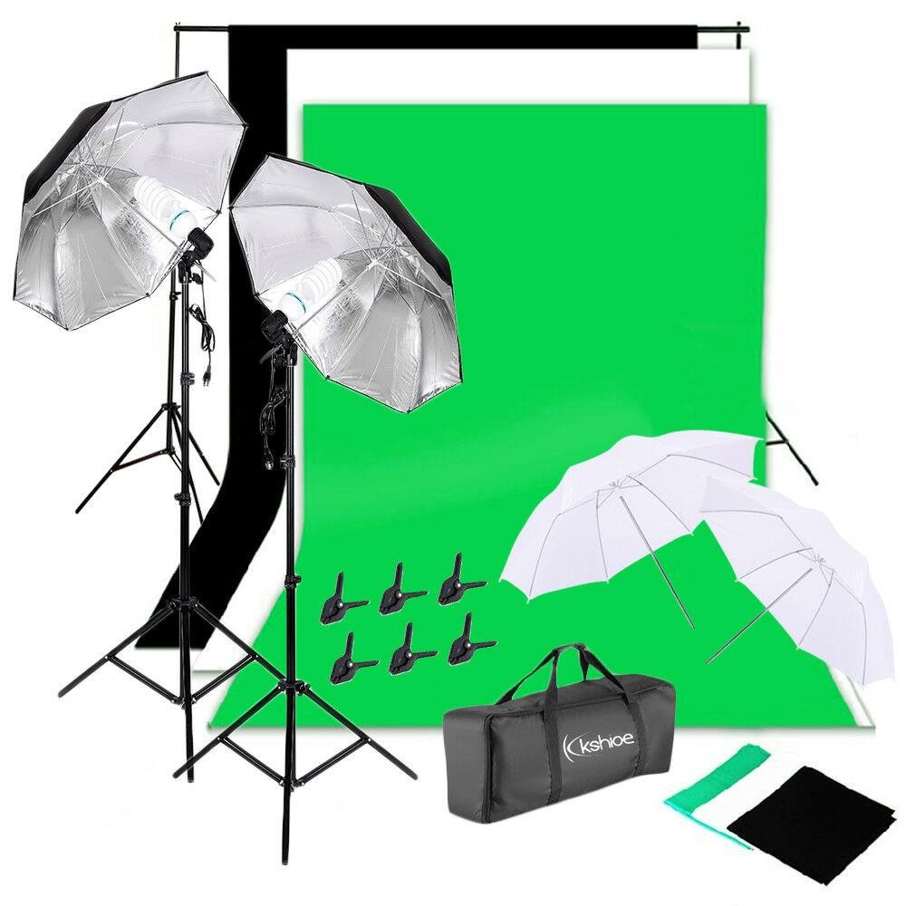 Photography Lighting Kit With Backdrop - Photo Studio Photography Lighting Kit Umbrella