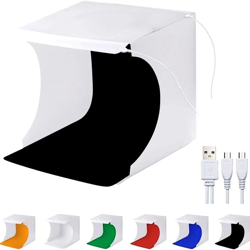 Portable Folding Photobox Phot - Photography Lighting Kit With Backdrop 评论和价格