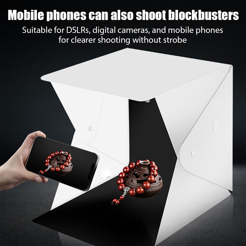 Portable Folding Photobox Phot - Photography Lighting Kit With Backdrop 评论和价格