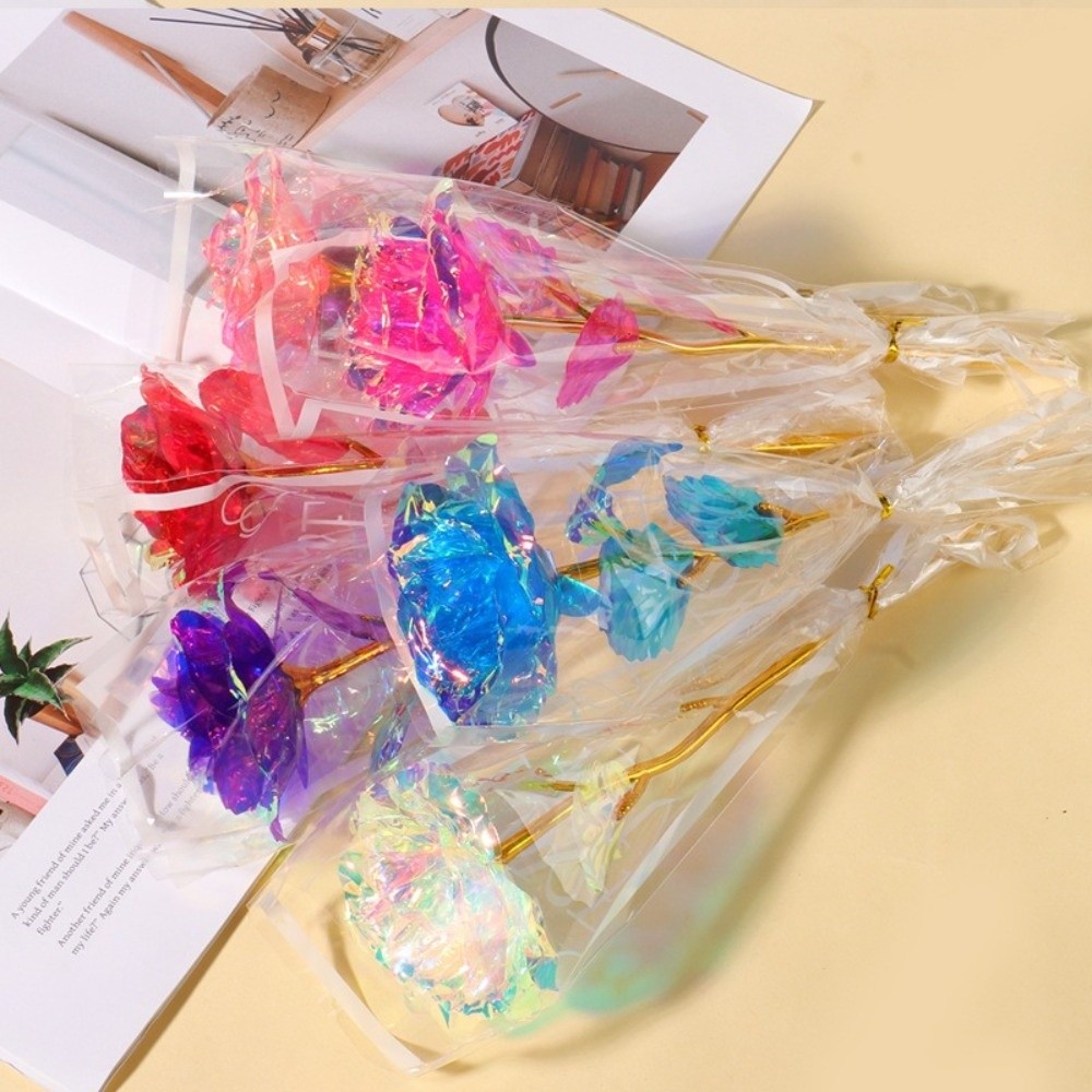 Glowing Gold Foil Rose Flower  - Photography Artificial Lighting 评论和价格