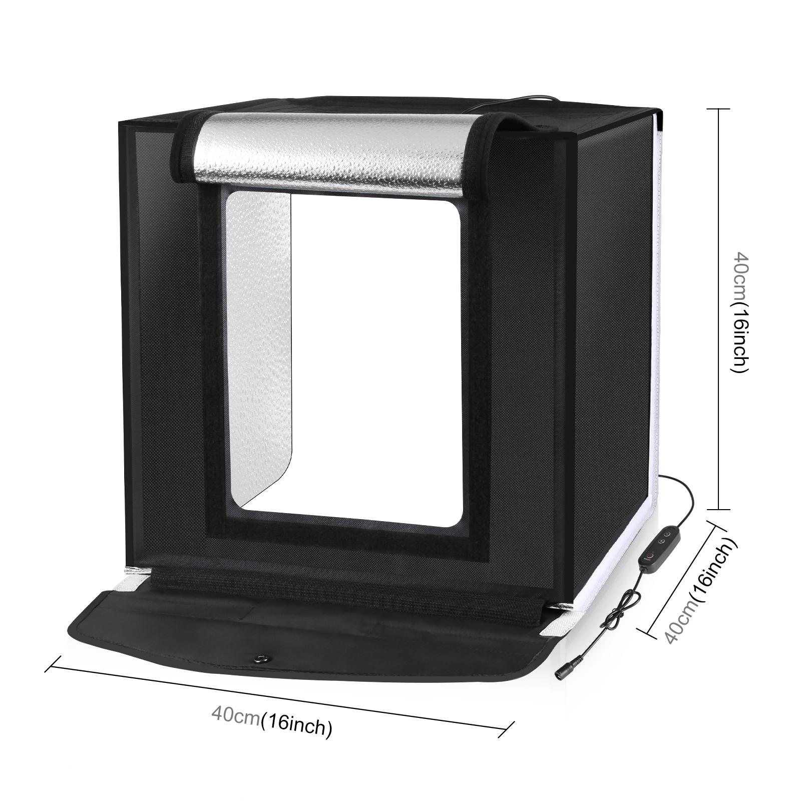 PULUZ 40cm Photo Studio Box Ta - Photography Lighting Kit With Backdrop 评论和价格