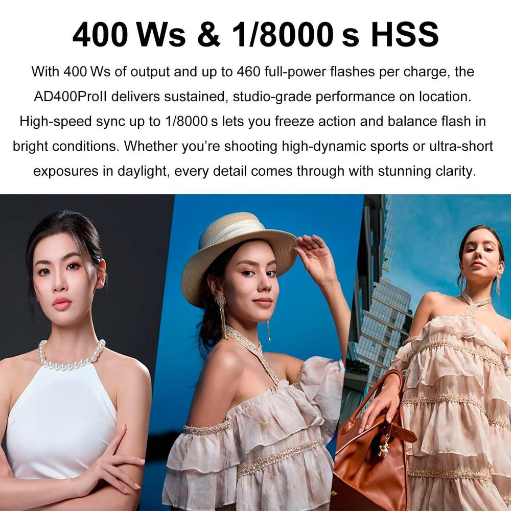 Godox AD400 Pro II AD400Pro II - Portable Strobe Monolight 评论和价格