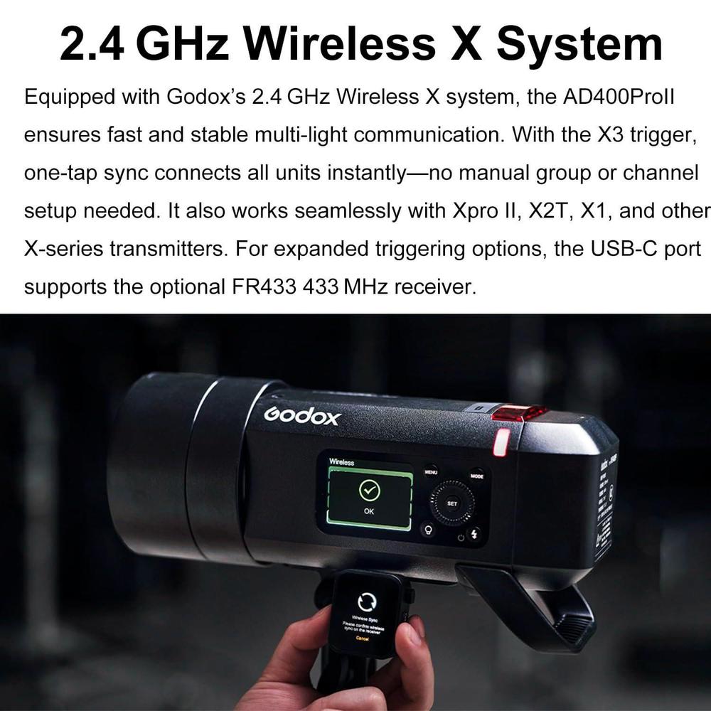 Godox AD400 Pro II AD400Pro II - Portable Strobe Monolight 评论和价格