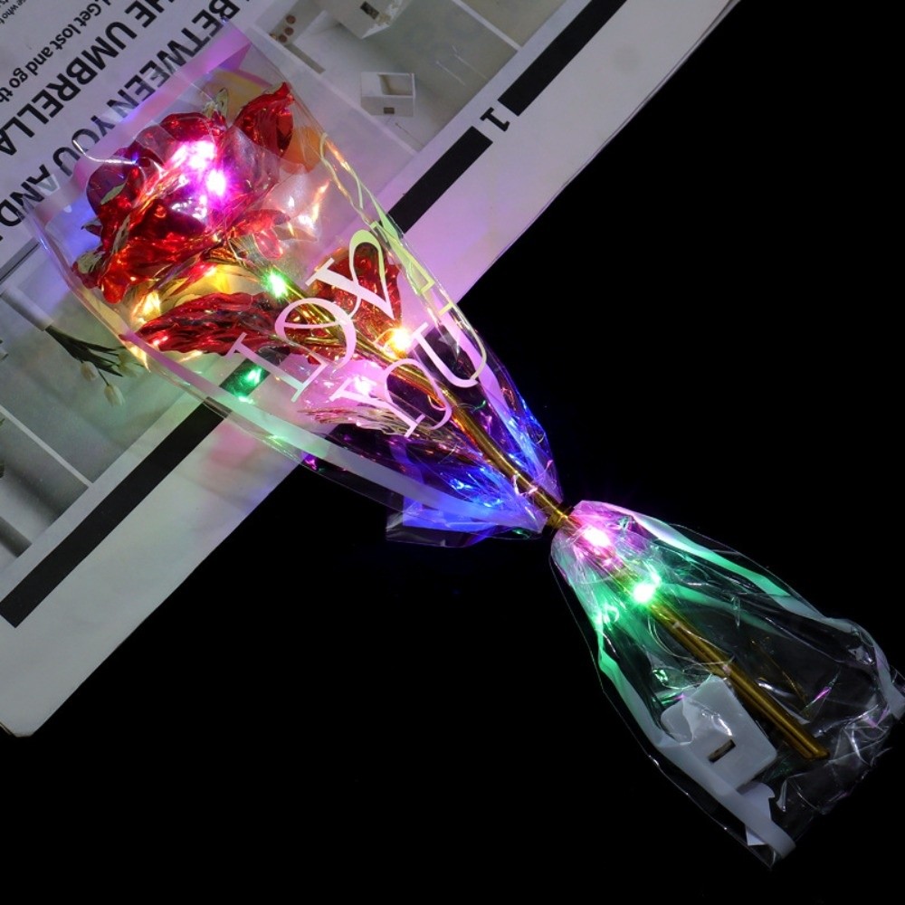 Glowing Gold Foil Rose Flower  - Photography Artificial Lighting 评论和价格