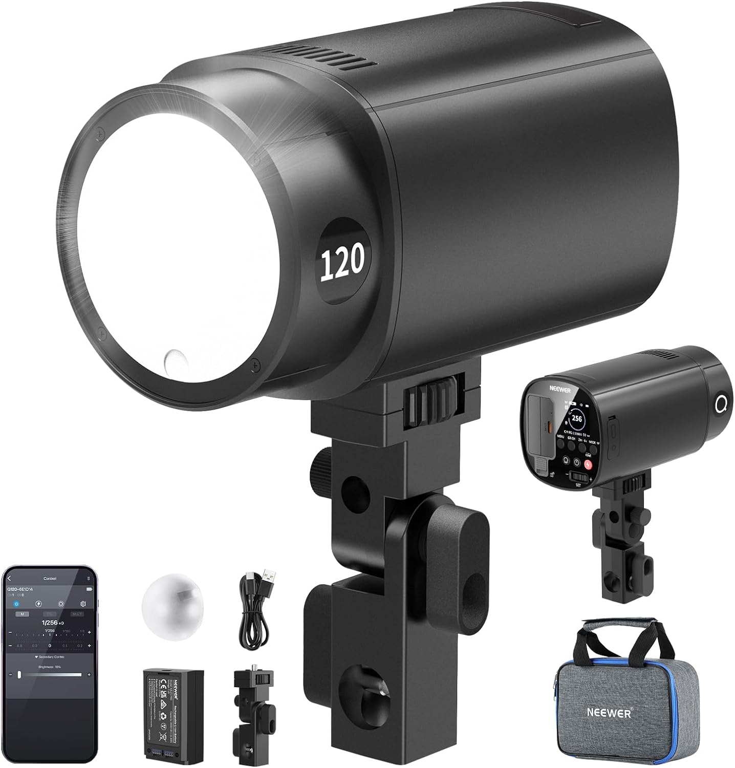 NEEWER Q120 120Ws 2.4G TTL Out - Portable Strobe Monolight 评论和价格