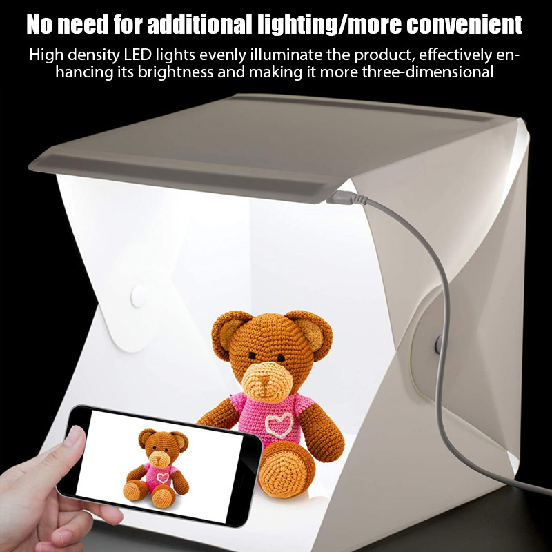 Lightbox Light Box Mini Photo  - Photography Lighting Kit With Backdrop 评论和价格