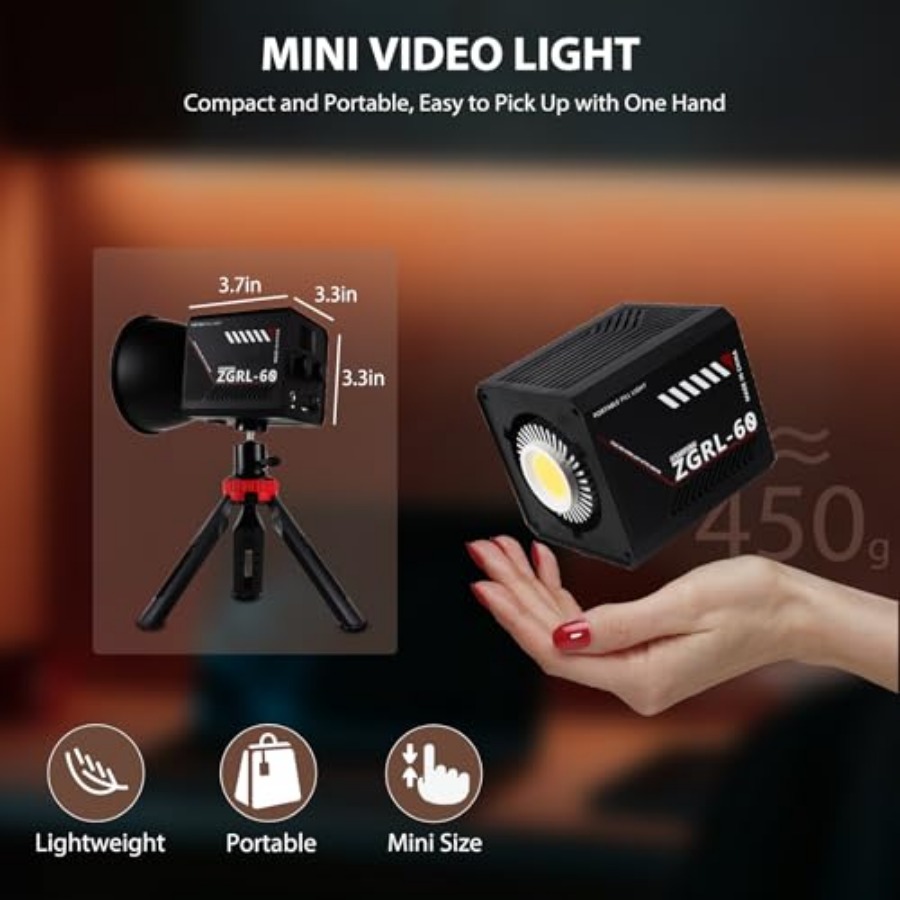 60W COB LED Video Light Handhe - Photography Lighting Portable 评论和价格