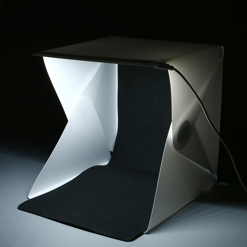 Portable Mini Photo Studio Box - Photography Lighting Kit With Backdrop 评论和价格