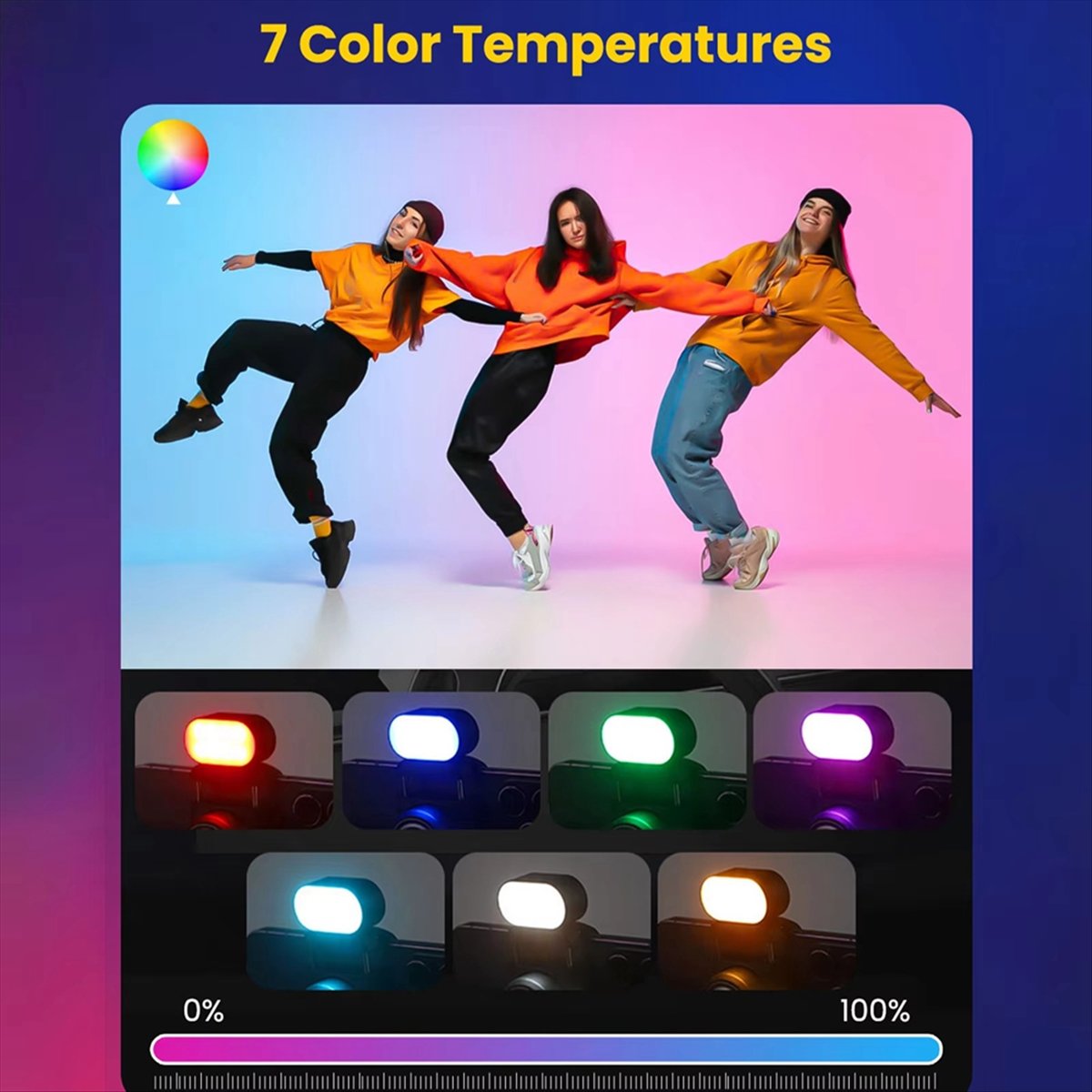 RGB Magnetic Fill Light for Gi - Lighting Effect In Photography 评论和价格