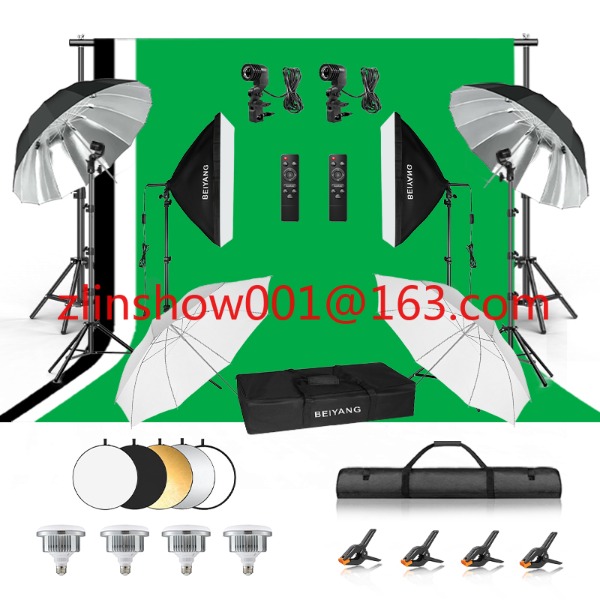 Photo Studio Equipment 2.6*3m/ - Photography Lighting Kit With Backdrop 评论和价格