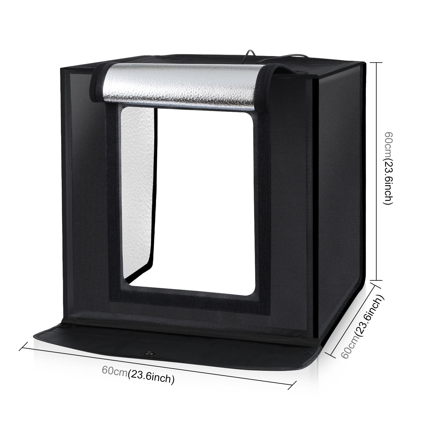 PULUZ 60cm Photo Studio Light  - Photography Lighting Kit With Backdrop 评论和价格