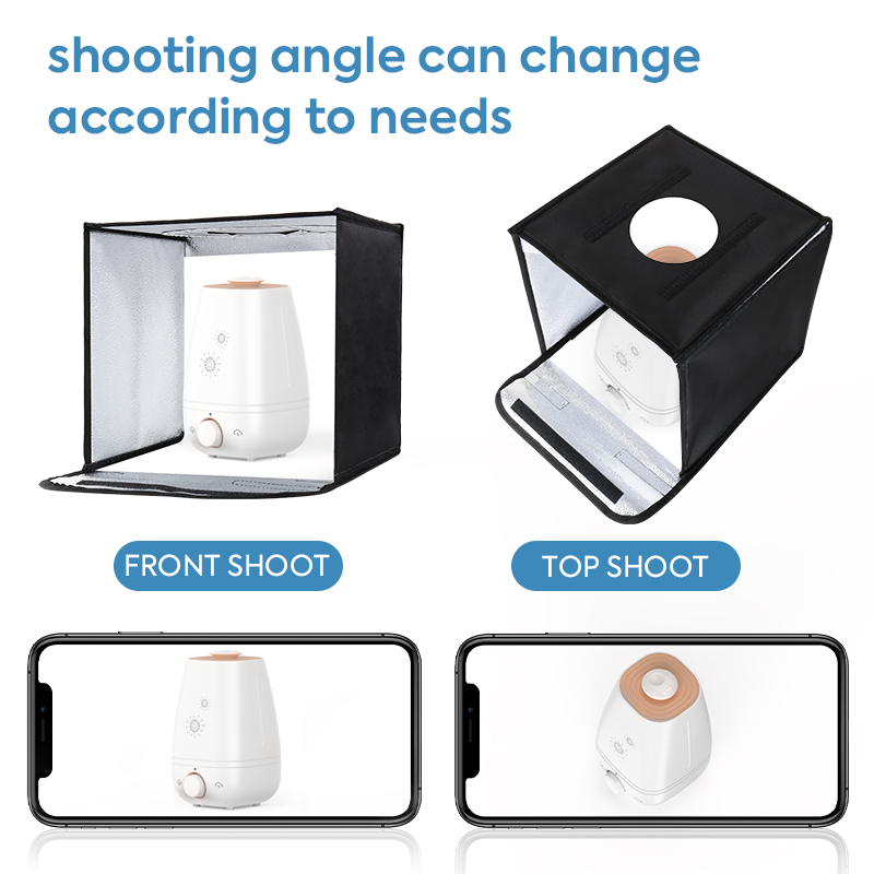11.8x11.8inch Fold Photo Studi - Photography Lighting Kit With Backdrop 评论和价格