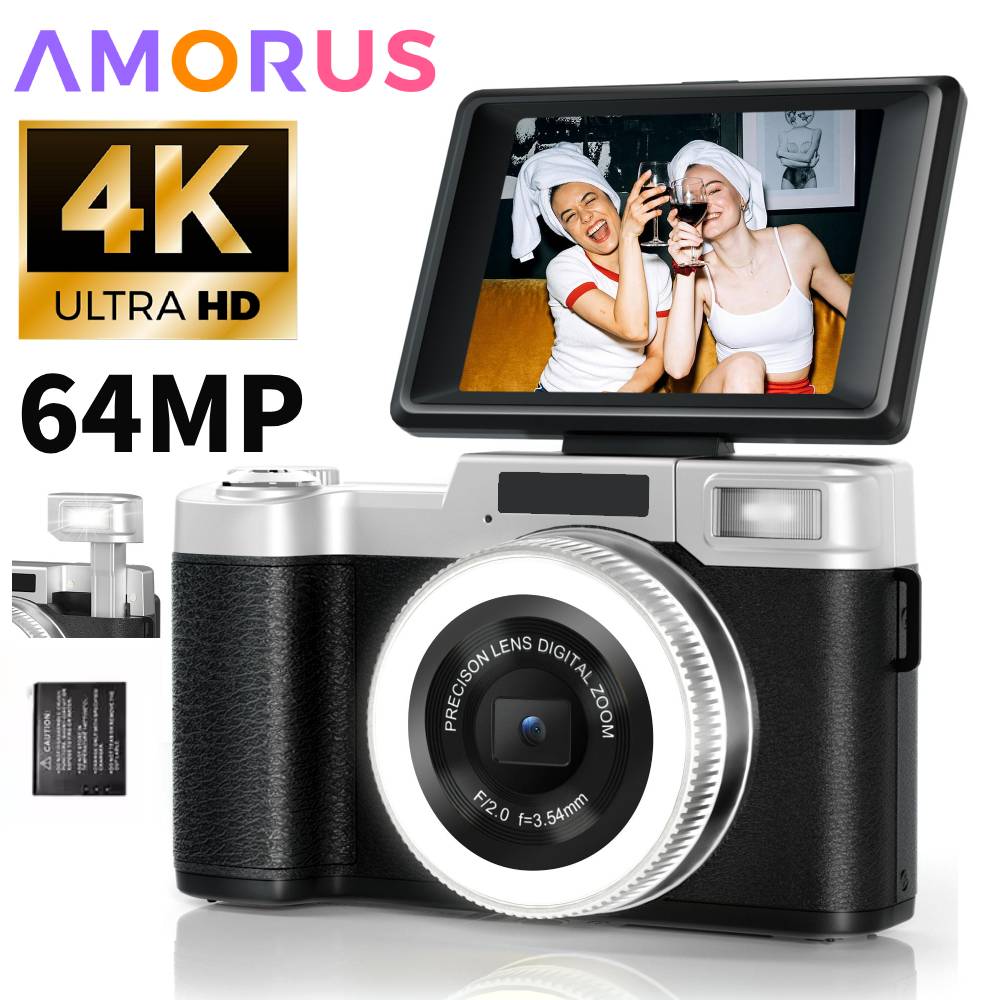 4K 64MP Digital Camera for Pho - Lighting In Photography For Beginners 评论和价格