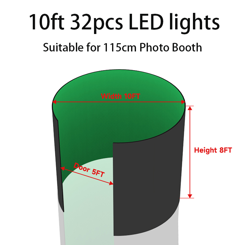 360 Photo Booth Enclosure Free - Photography Lighting Kit With Backdrop 评论和价格